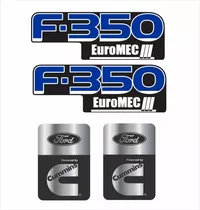 Kit Emblema Ford F350 Cumins Adesivo Resinado Cmkit95 Fkc