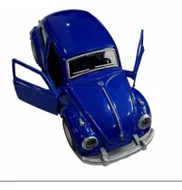 Fusca De Metal Clássico Miniatura Fricção Abre As Portas