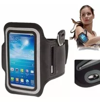 Armband Braçadeira Porta Celular Smartphone Corrida Academia Cor Azul