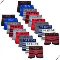 Kit 20 Cuecas Boxers Masculina De Microfibra Cueca Box