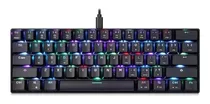 Teclado Gamer Motospeed Ck61 Qwerty Kailh Box White Inglês Us Cor Preto Com Luz Rgb