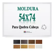 Moldura Branca 54x74 Cm Para Quebra Cabeça 1000 Pcs Petg