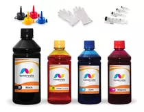 Kit 4 Tinta Para Epson Ecotank L1455 500ml Bk E 250ml