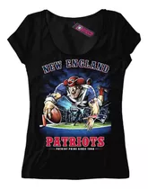 Remera Mujer New England Patriots Equipo Nfl 55 Dtg Premium