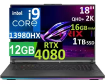 Asus Rog Strix G18 2k Ci9-13980hx 16gb 1tb Ssd Rtx4080 12gb