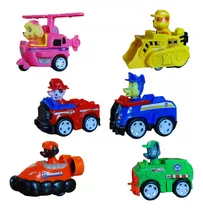 Paw Patrol Patrulla Canina Vehículos Friccion Muñecos Set X6