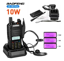 Radio Comunicador Uv9r  Plus Walk Talk Uhf Vhf Baofeng Professional Resistente À Água 