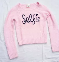 Sweater Mujer Pelo De Mono Sybilla Rosa Adolescente