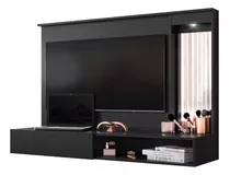 Panel Rack Multifuncion Con Espejo/ Luz Modelo Hit Sensacion Color Negro