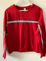 Buzo H&m Manga Larga Buzo En Rojo Cuello Redondo Talle M