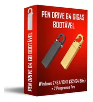 Pen Drive 64 Gb Bootável Para Formatação + 4 Programas Pro