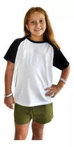 Remera Ranglan Niño Unisex Ideal Sublimable Calidad Import