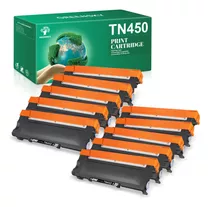 10x Toner Tn-450 Tn450 P/ Uso Brother Hl-2270dw Hl2240