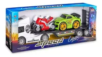 Brinquedo Infantil Carreta Cegonha Speed Truckers