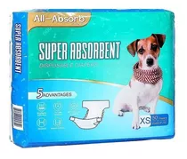 Pañales Desechables Perros Super Absorbentes Mascotas Xs Hem