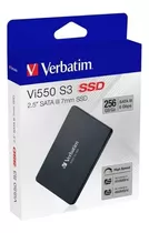 Disco Solido Ssd 256gb Verbatim Vi550 2.5 Sata 3 P/ Pc Noteb