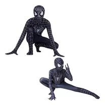 Disfraz De Spiderman Negro Amazing-man/peter Parker 3 Niños