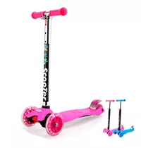 Patinete Grande Brinquedo Infantil Crianças 4 Rodas Reguláve