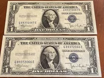 Billetes 1 Dólar Año 1935 Certificado De Plata Serie Seguida