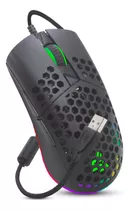 Mouse Gamer Para Jogos 12800 Dpi Led Rgb Ultraleve Colmeia