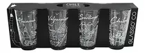 Set 4 Vasos Chile Collection Glasso Transparente