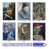 Pôster Pablo Picasso Obra De Arte Classica Painel Placa A3