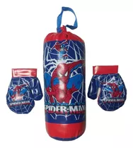 Kit De Boxeo Infantil, Bolsa Y Guantes De Spiderman.