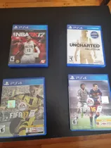 Juegos De Play 4: Uncharted, Nba 2k17, Fifa 17, Fifa 16