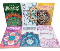 Set 6 Revistas Mandalas Pequeñas Libros Para Niños Y Adultos