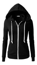 Campera Hoodie Con Capucha Slim Fit Algodón Frizado