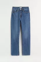 Jeans H&m Slim High Ankle Corte Alto