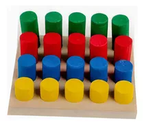 Brinquedo Educativo Jogo Infantil Pinos De Encaixe