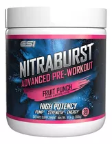 Suplemento En Polvo Giant Sports International  Gsi Nitraburst Óxido Pre Entreno Sabor Ponche En Bote De 300g 30 Un