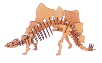 Esqueleto Dinossauro Estegossauro 48x25 Cm Quebra Cabeça Mdf