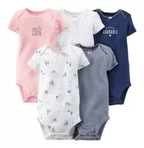 Carters Pack X4, X5 Bodies Mangas Largas/cortas Nenas-nenes 