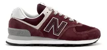 Zapatillla New Balance Mujer Ubano 574 Bordo