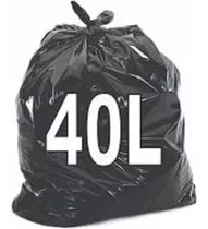 Kit Saco De Lixo 40l Com 300 Unidades Cor Preto
