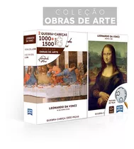 Quebra-cabeça Duplo Leonardo Da Vinci 1000/1500 Pças Toyster