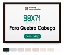 Moldura 71x98 Cm Com Petg Para Quebra Cabeça 2000 Peças