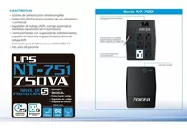 Ups Forza Nt-751 750va 375w 4 Tomas 120v Icb Technologies 