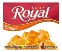 Gelatina Royal Orange Naranja Gelatin Divinisimas 