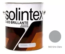 Pintura Oleo Brillante  Gris Claro Solintex  1 Galon.