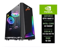 Máquina Gamer I5 9400f Gtx 1660 Super 16gb Ram  Ssd 480gb