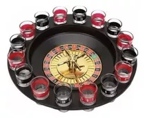 Jogo Cassino Shot Com Roleta 16 Copos Bebida Drink Destilado