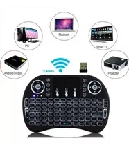 Mini Teclado Iluminado Sem Fio P Smart Tv Pc Android