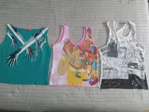 Lote 3 Remeras De Mujer De Diseños Únicos Talle S, Variadas 