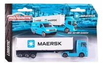 Miniatura Majorette Maersk Caminhão Man Tgx + Container 1/64