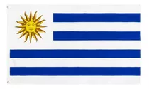 Bandera Uruguaya De Poliéster De Alta Calidad De 1,50 X 0,90 M