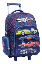 Mochila Escolar Con Carro 18 Pulgadas Wabro Hot Wheels