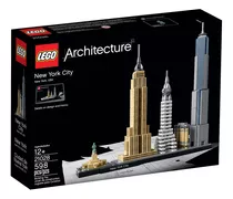 Lego Architecture Cidade De Nova Iorque 21028 598pcs